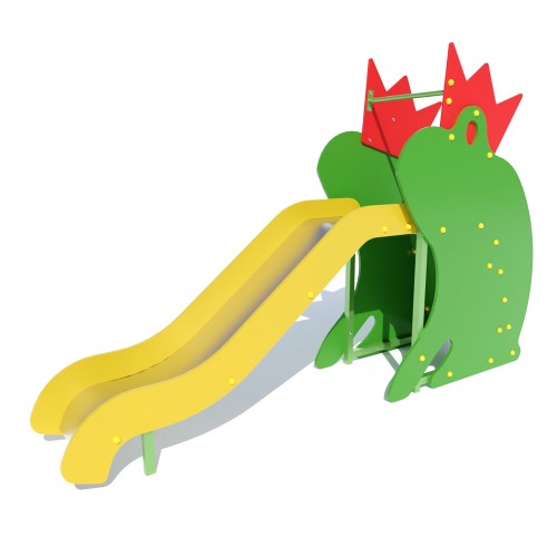 Дитяча гірка-спуск Miros “Принцеса Жабка” 2850х650х1810 мм, код: DIOS507 Дитяча гірка-спуск Miros “Принцеса Жабка” 2850х650х1810 мм, код: DIOS507