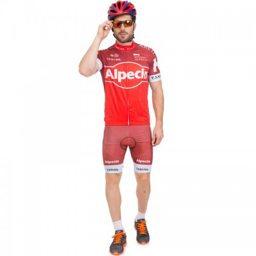 Велоформа короткий рукав Spoint Alpecin 3XL-85-90кг-188-192см, червоний, код: Y-20_3XLR