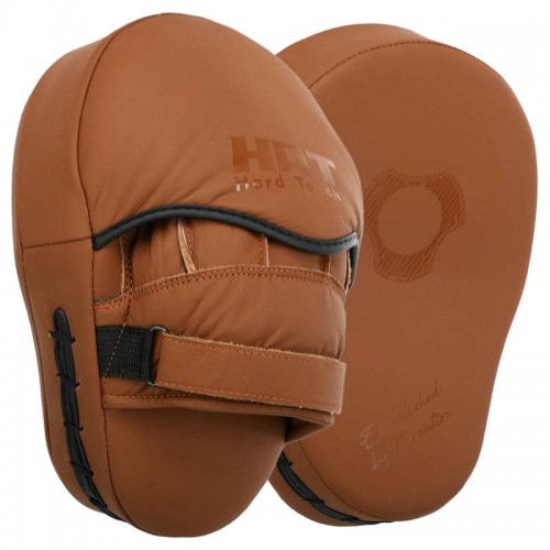 Лапа вигнута для боксу та єдиноборств Hard Touch 190x50x250 мм, 2шт, коричневий, код: BO-4231_BR