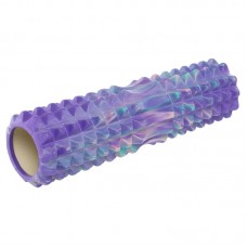 Ролер масажний циліндр (ролик мфр) FitGo Grid Spine Roller, 450x95 мм, фіолетовий, код: FI-9368_V Ролер масажний циліндр (ролик мфр) FitGo Grid Spine Roller, 450x95 мм, фіолетовий, код: FI-9368_V