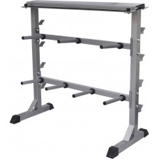 Стійка для гантелей і штанг vidaXL, код: M-6574948-IN Стійка для гантелей і штанг vidaXL, код: M-6574948-IN