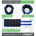 Обтяжувачі для ніг та рук набірні EasyFit 2х0,5-2,5 кг, чорно-сині, код: EF-WHT-0,5-2,5-BL-EF