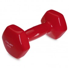 Гантель для фитнеса Zelart с виниловым покрытием 1х2 кг красный, код: TA-2777-2_R-S52