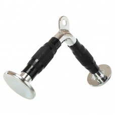 Рукоятка для тяги на трицепс V-подібна ручка для блочного тренажера LiveUp хром, код: LP8192I Рукоятка для тяги на трицепс V-подібна ручка для блочного тренажера LiveUp хром, код: LP8192I