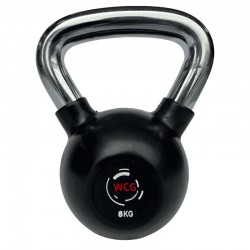 Гиря прогумована з хромованою ручкою WCG 8 кг, код: KPR-8-IF