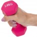 Гантели для фитнеса FitGo Радуга с неопреновым покрытием 1x1 кг розовый, код: TA-0001-1_P-S52