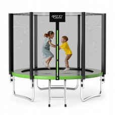 Батут із зовнішньою сіткою 4Fizjo Classic 8FT 252 см Black/Green, код: P-5907739314123