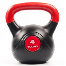 Гиря вінілова Toorx PVC 4 кг Black/Orange, код: 931125-SVA