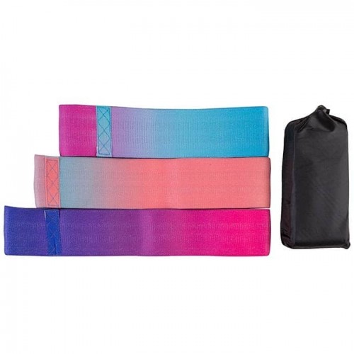 Стрічка еластична FitGo для фітнесу та йоги 3 шт, код: E418-3-WS Стрічка еластична FitGo для фітнесу та йоги 3 шт, код: E418-3-WS