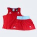 Жіноча форма для занять боксом Adidas Olympic Woman GBR (шорти-спідниця + майка), розмір S, червона, код: 15561-894