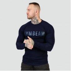 Футболка чоловіча з довгим рукавом GymBeam FIT Long Sleeve M, синій, код: 120323-GB