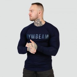 Футболка чоловіча з довгим рукавом GymBeam FIT Long Sleeve M, синій, код: 120323-GB