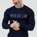 Футболка чоловіча з довгим рукавом GymBeam FIT Long Sleeve M, синій, код: 120323-GB