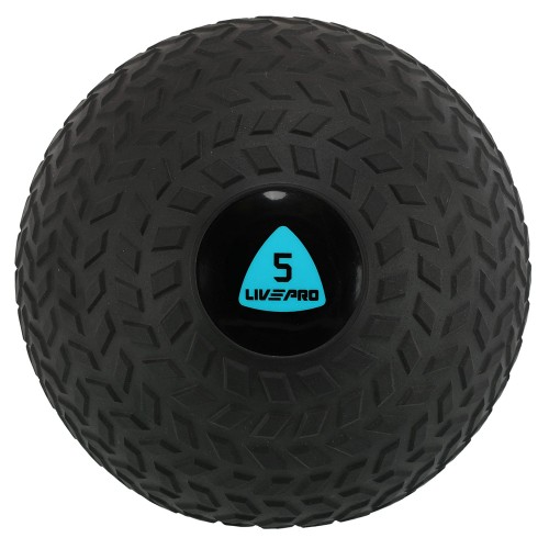 Слембол м"яч набивний для кросфіту та фітнесу Slam Ball LiveUp 5кг, чорний, код: LP8105-5