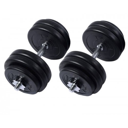 Гантелі WCG 2х28 кг з металевим грифом, код: 02028M-IF Гантелі WCG 2х28 кг з металевим грифом, код: 02028M-IF