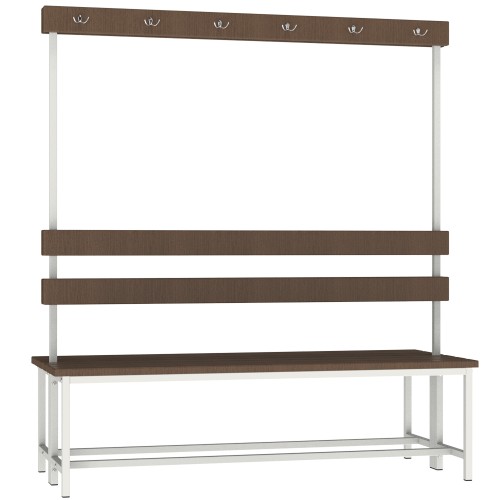 Лавка двостороння для роздягальні Emby CB-1500, 625х1500х1660 мм, код: 2415650586-E Лавка двостороння для роздягальні Emby CB-1500, 625х1500х1660 мм, код: 2415650586-E