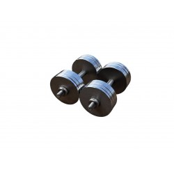 Гантелі металеві розбірні HardSport 2х22 кг, без покриття, код: HS50268 Гантелі металеві розбірні HardSport 2х22 кг, без покриття, код: HS50268