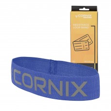 Резинка для фітнесу та спорту із тканини Cornix Loop Band 11-14 кг, синій, код: XR-0139