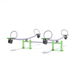 Гойдалка-балансир подвійний Miros 2500x1840x820 мм, код: DIO143HDPE