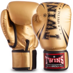 Рукавички боксерські Twins 16 унцій, золотий, код: FBGVSD3-TW6_16Y