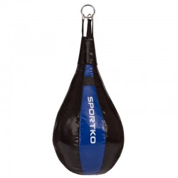 Груша боксерська підвісна Sportko 600x450 мм чорний-синій, код: GP-4_BKBL-S52 Груша боксерська підвісна Sportko 600x450 мм чорний-синій, код: GP-4_BKBL-S52