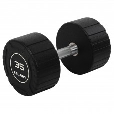 Гантель цільна професійна CPU покриття Zelart 1х35кг, чорний, код: TA-3111-35