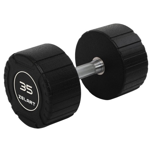 Гантель цільна професійна CPU покриття Zelart 1х35кг, чорний, код: TA-3111-35