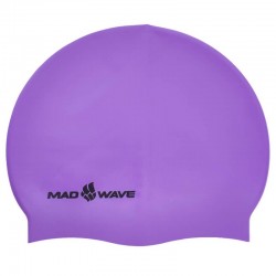 Шапочка для плавання силіконова для дорослих MadWave Neon фіолетовий, код: M053502_V