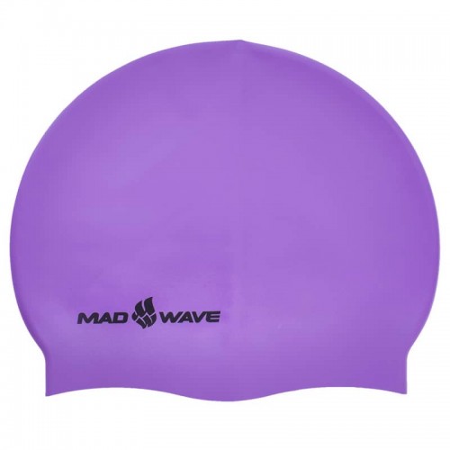 Шапочка для плавання силіконова для дорослих MadWave Neon фіолетовий, код: M053502_V