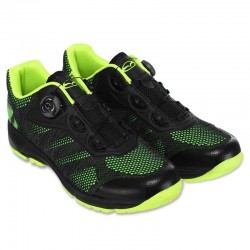 Велотуфлі Tiebao розмір 42-EUR/41-UKR, чорний-салатовий, код: TO-9675_41BKLG