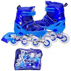 Ролики Toys Extreme Motion PVC колеса, S (30-33), сині, код: 203690-T