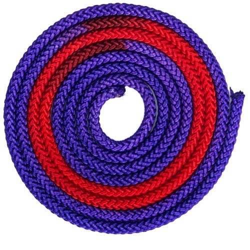 Скакалка для художньої гімнастики Beauty 3 м, червоний-фіолетовий, код: C-1657_RV