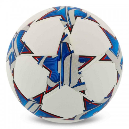 М"яч футбольний Stars PU №5, білий-синій, код: FB-7588_BL