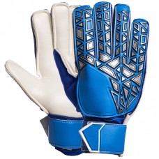 Рукавички воротарські з зачистом пальців PlayGame синій, розмір 9, код: FB-888_BL_9