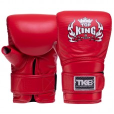 Снарядні рукавички Top King шкіряні M, червоний, код: TKBMU-OT_M_R-S52