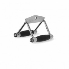 Подвійна рукоятка для гребної тяги Fitnessport MB-02 (в гумі), код: 10114-AX Подвійна рукоятка для гребної тяги Fitnessport MB-02 (в гумі), код: 10114-AX