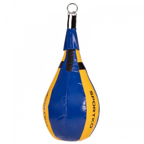 Груша боксерська підвісна Sportko 600x450 мм синій-жовтий, код: GP-4_BLY-S52