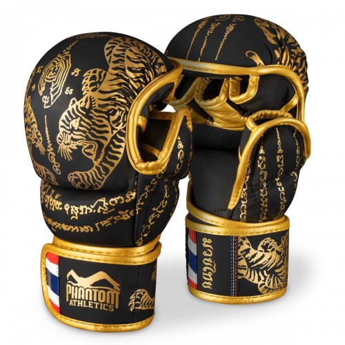 Рукавиці для ММА Phantom Muay Thai Black Gold L/XL, код: PHMMAG2939-LXL