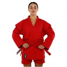 Кімоно для самбо Velo розмір 0 (зріст 130), червоний, код: VL-5579_0R Кімоно для самбо Velo розмір 0 (зріст 130), червоний, код: VL-5579_0R