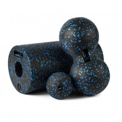 Набір для йоги PowerPlay EPP Foam Roller Set роллер + 2 масажні м"ячі, чорно-синій, код: PP_4008_Bl/Blue