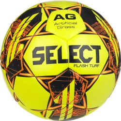 М’яч футбольний Select Flash Turf FIFA Basic №4, жовтий-помаранчевий, код: 5703543315383