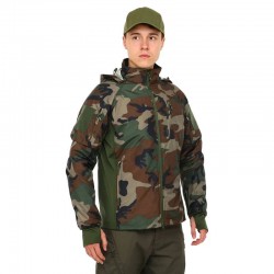 Куртка тактична Tactical M, камуфляж Woodland, код: TY-9405_MKW