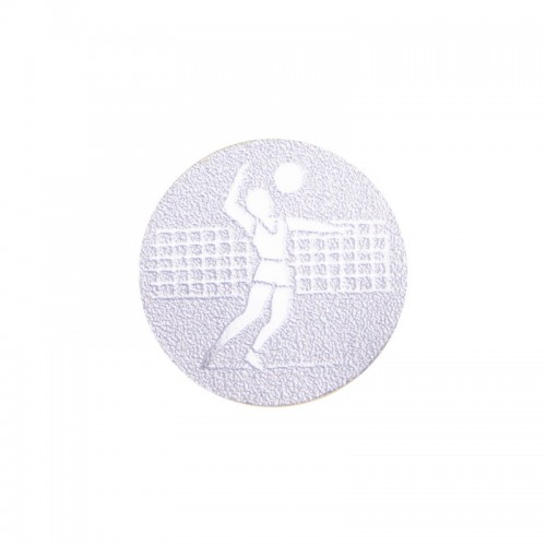 Жетон на медаль або кубок PlayGame Волейбол 2,5 см срібна, код: 25-0106_S
