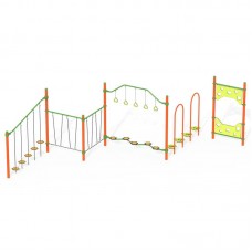 Ігровий комплекс InterAtletika Канатний зиґзаґ 8816х2091х2555 мм, код: LK823-SM Ігровий комплекс InterAtletika Канатний зиґзаґ 8816х2091х2555 мм, код: LK823-SM