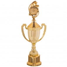 Кубок спортивний з ручками і кришкою PlayGame Chic висота 46см, золото, код: C-8972B-S52