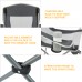 Стілець KingCamp Arms Chairin Steel 830x530x960 мм, чорний-сірий, код: KC3818 Black/Medium Grey