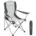 Стілець KingCamp Arms Chairin Steel 830x530x960 мм, чорний-сірий, код: KC3818 Black/Medium Grey