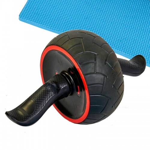 Ролик для преса зі зворотним механізмом BioGym чорний-червоний, код: FI-7066-S52 Ролик для преса зі зворотним механізмом BioGym чорний-червоний, код: FI-7066-S52
