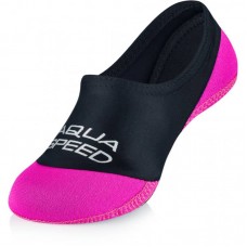 Шкарпетки для басейну дитячі Aqua SpeedNeo Socks, розмір 22-23, чорний-малиновий, код: 5908217673718