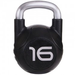 Гиря для кроссфіта Modern з хромованою ручкою 16 кг, чорний, код: TA-2681-16-S52 Гиря для кроссфіта Modern з хромованою ручкою 16 кг, чорний, код: TA-2681-16-S52